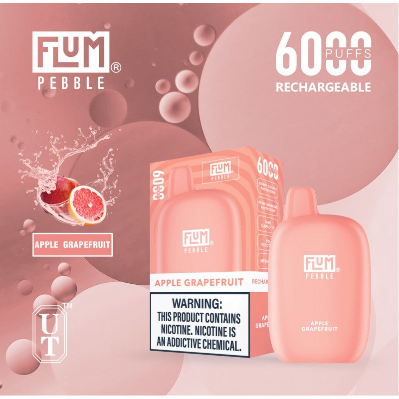 FLUM PEBBLE  DISPOSABLE - 6000 PUFFS