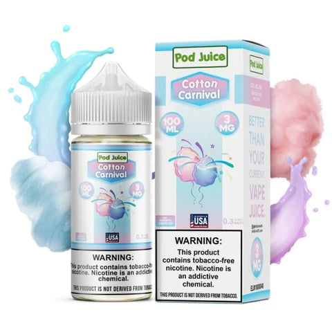 POD JUICE E-LIQUID COTTON CARNIVAL - 100ML