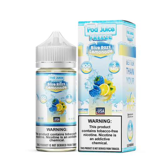 POD JUICE E-LIQUID BLUE RAZZ LEMONADE ICE - 100ML