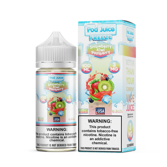 POD JUICE E-LIQUID STRAWBERRY KIWI POMBERRY ICE - 100ML