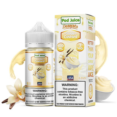 POD JUICE E-LIQUID GOLDEN CUSTARD - 100ML