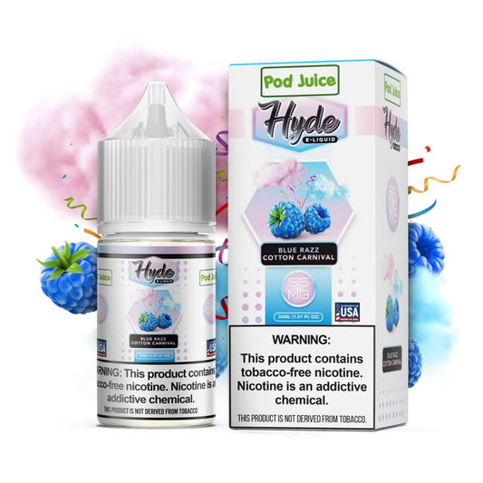 POD JUICE HYDE SALT BLUE RAZZ COTTON CARNIVAL - 30ML